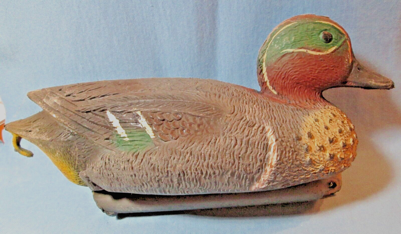 Vintage GREEN WINGED TEAL Working Duck Decoy ~ Made in Italy
