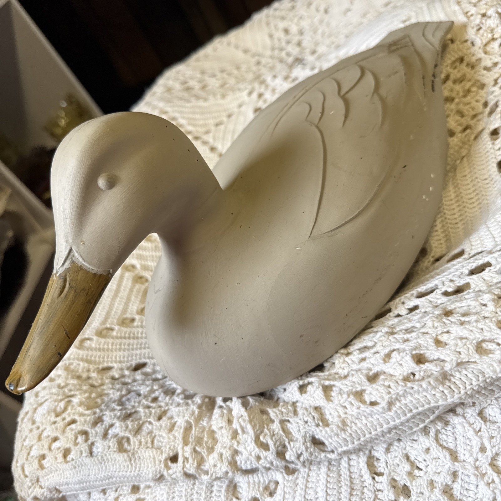 vintage unpainted 1967 Victor D-9-R plastic duck decoy