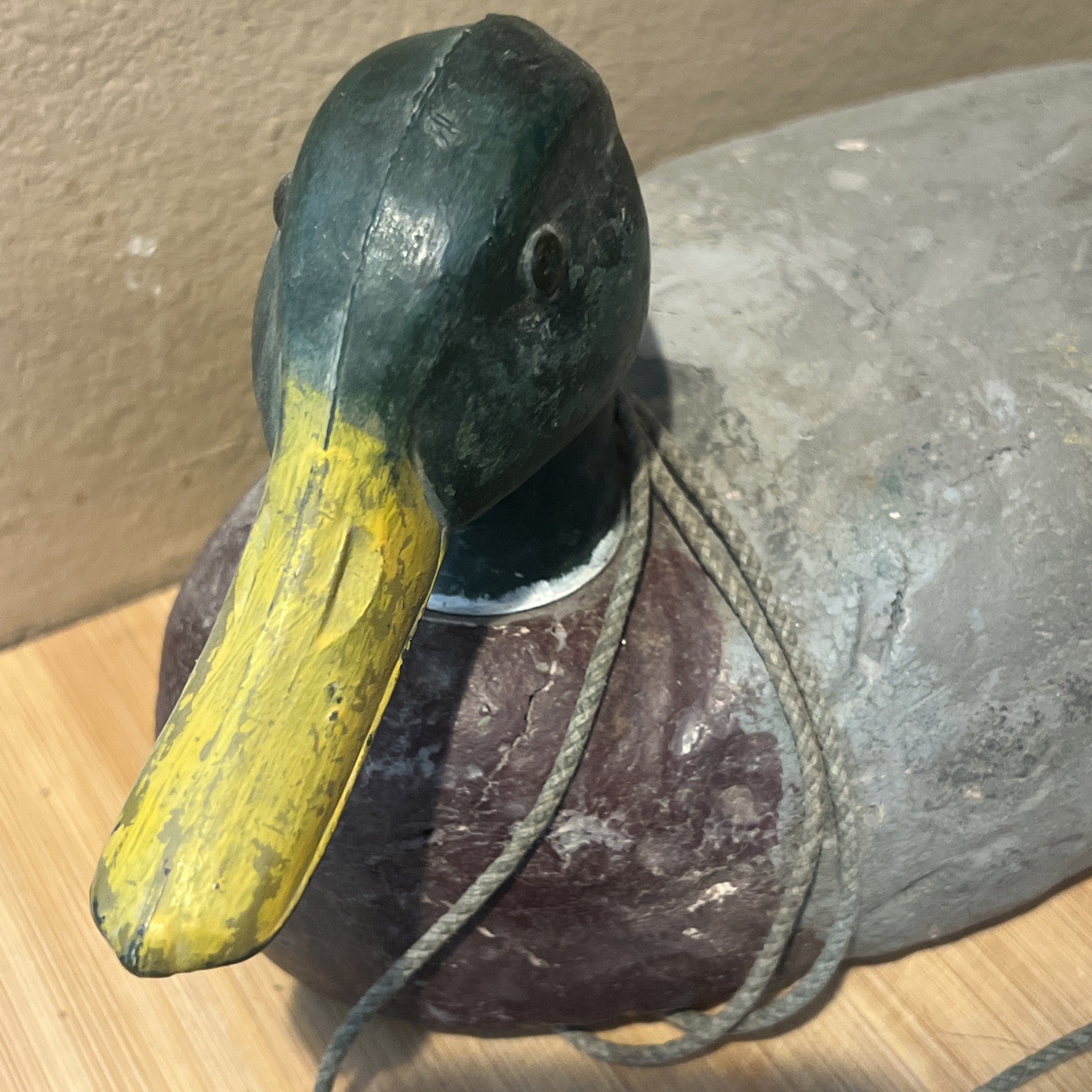 Excellent Old 1950s Rigged Herters Mallard Styrofoam Duck Decoys Waseca MN