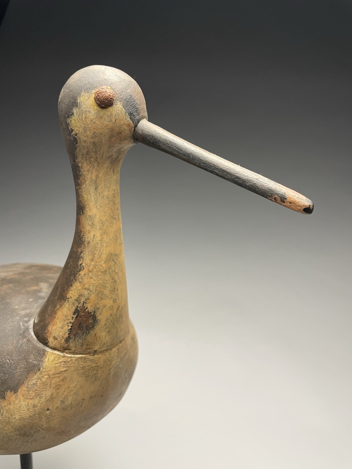 Larry Reader Maryland C. 2011 Yellowlegs Shorebird Folk Art Decoy