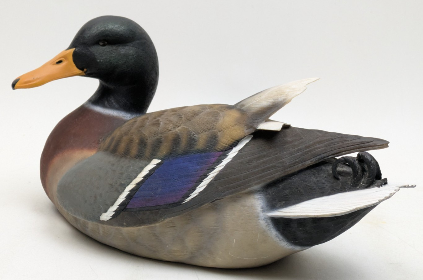Ducks Unlimited Resin Mallard Duck Decoy Limited Edition 1999-2000 Bach ~ READ