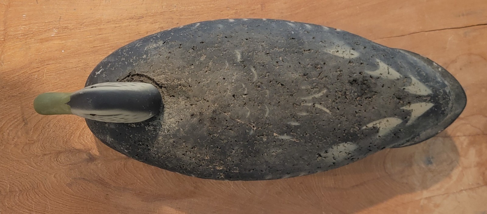 Vintage ’60s George Soule for L.L. Bean Cork Black Duck Decoy 19” Dual-Pin Neck