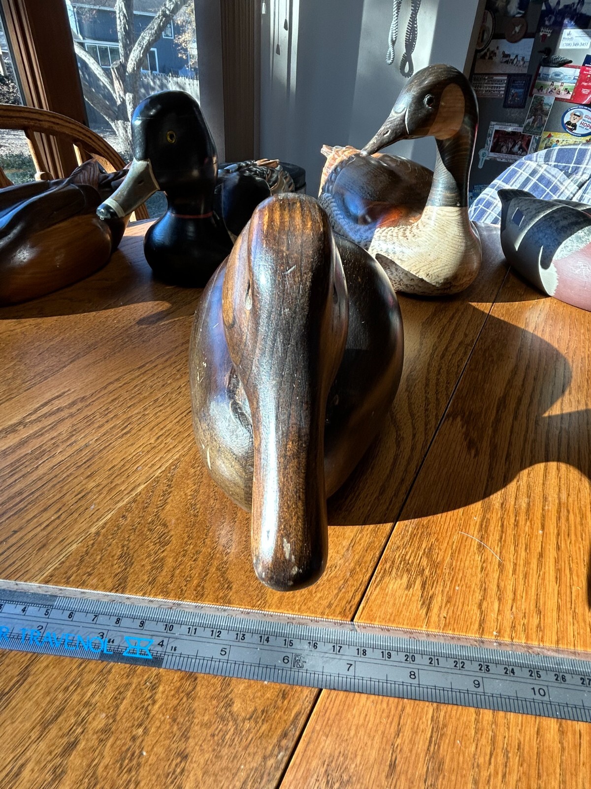 Excellent Condition Vintage Hand Crafted Wood Wooden Duck Decoy Folk Art