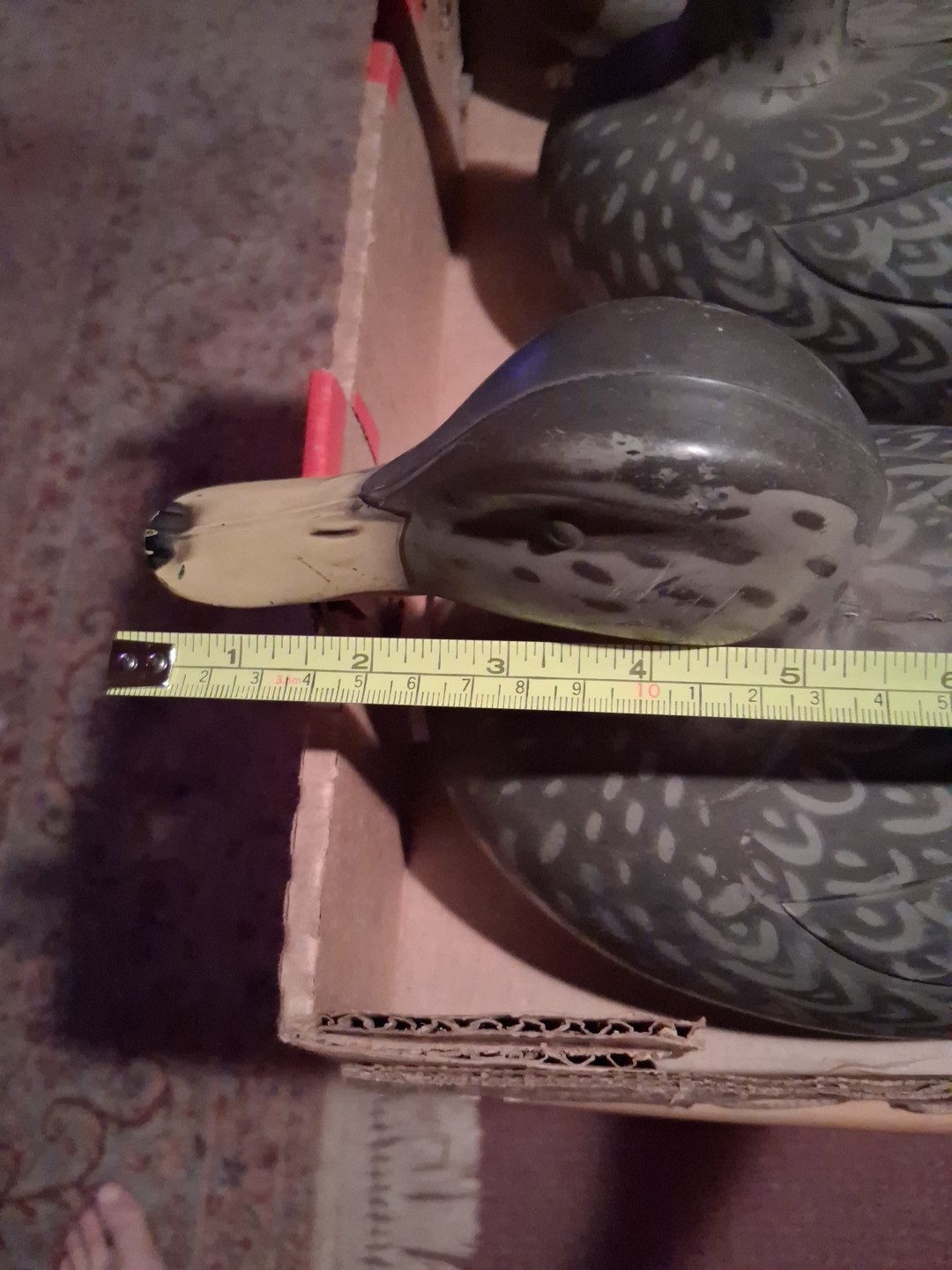 Vtg 3 Original ©1967 D9 Mallard Duck Decoys 2-Victor Hens & Drake Woodstream.