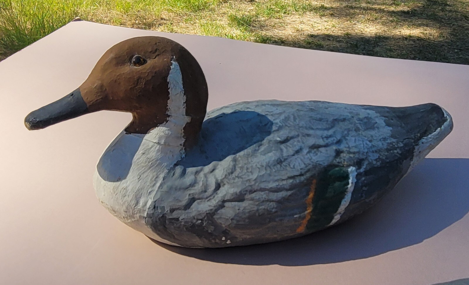 Vintage Victor Veri-lite paper mache Pintail Drake Duck Decoy Pair