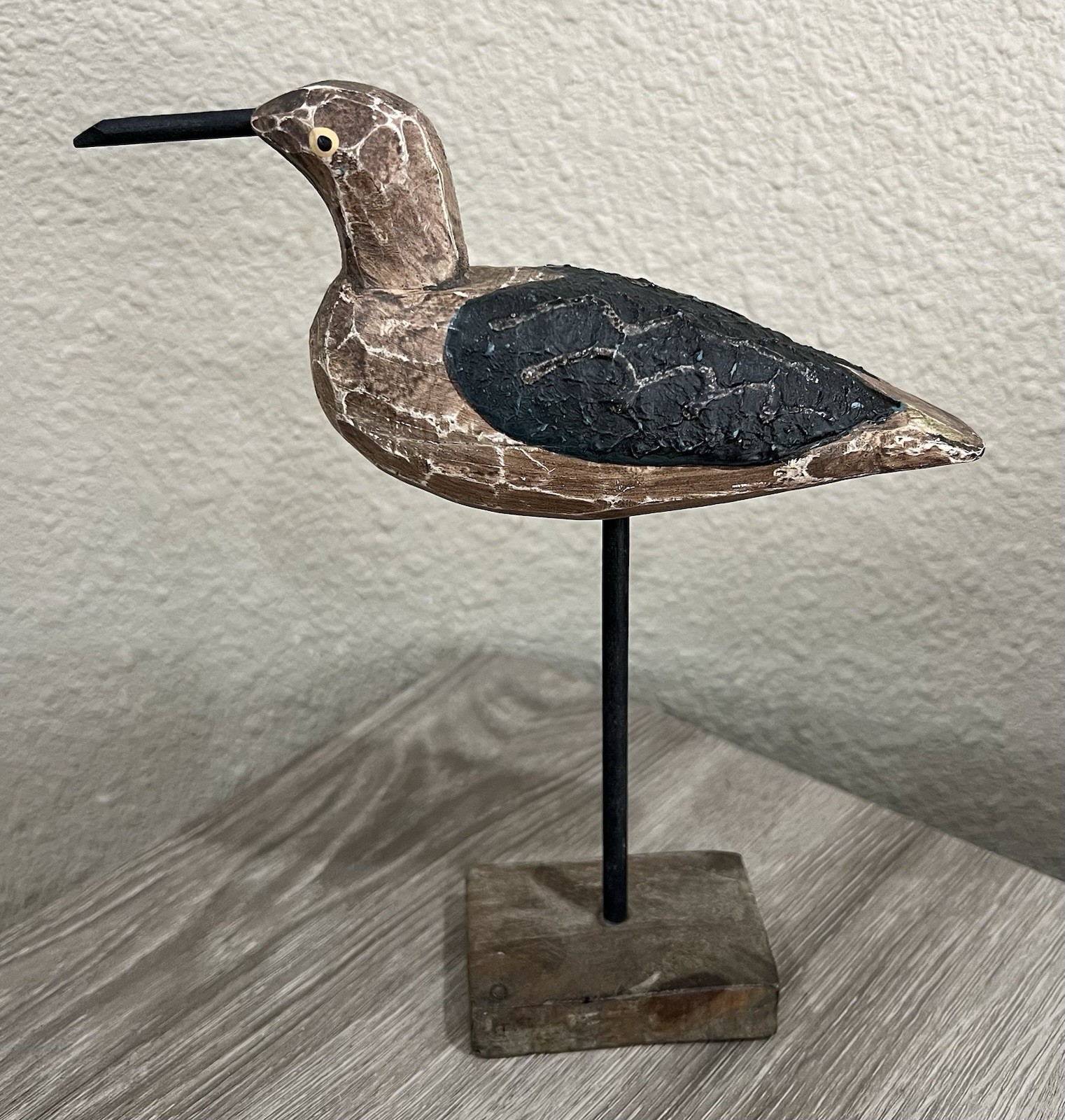 Vintage Shorebird Decoy Hand Carved Original Paint