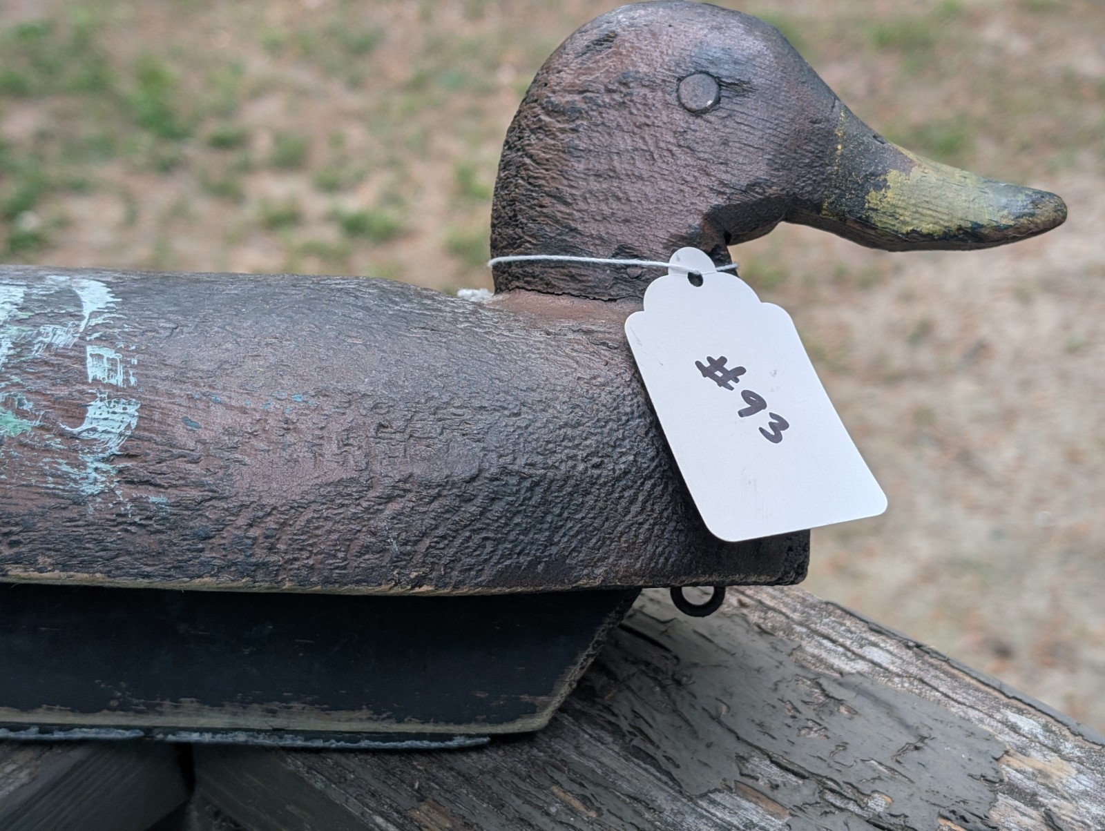 VINTAGE CARVED WOODEN HUNTING DUCK DECOY FOR SALE NUMBER 93