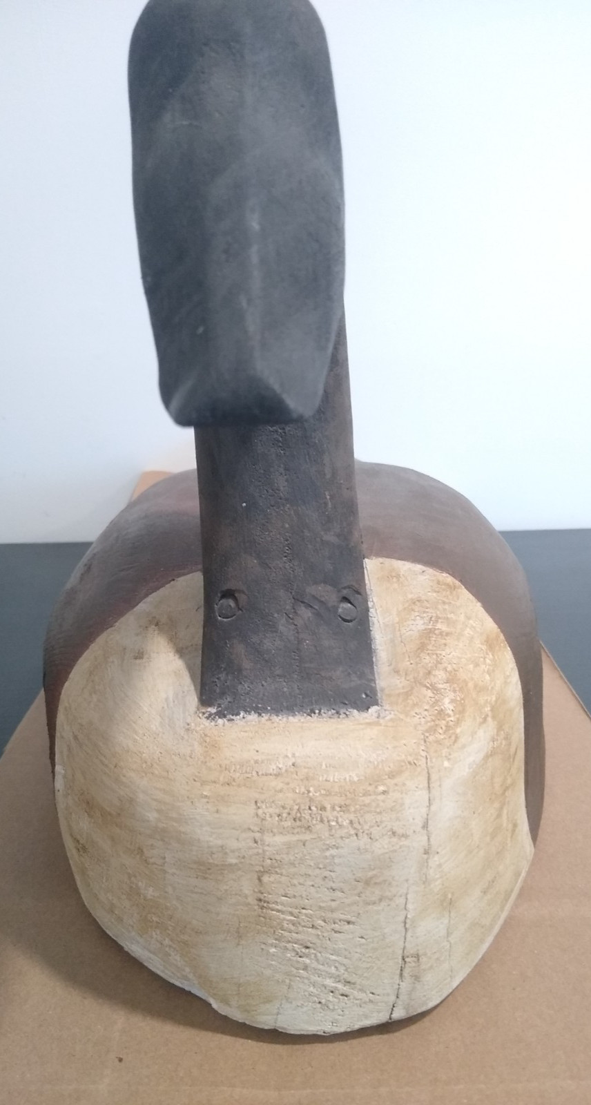 Carved Wooden Canada Goose Decoy