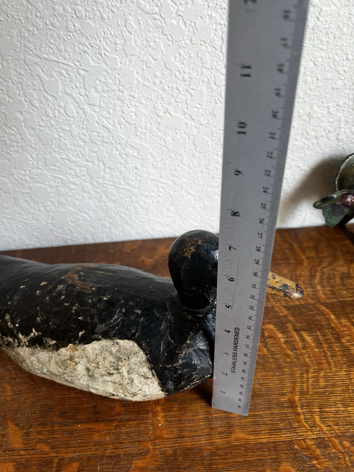 Antique Hand Carved Wood Duck Hunting Decoy Primitive Folk Art Gunning