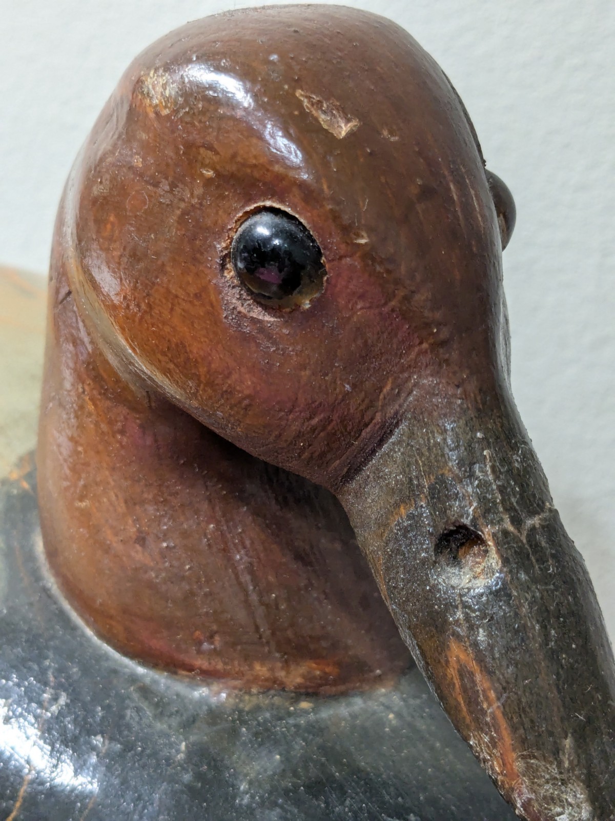 Vtg Hand Carved Charles Ross Signed Solid body Decorative Canvasback Decoy 1984