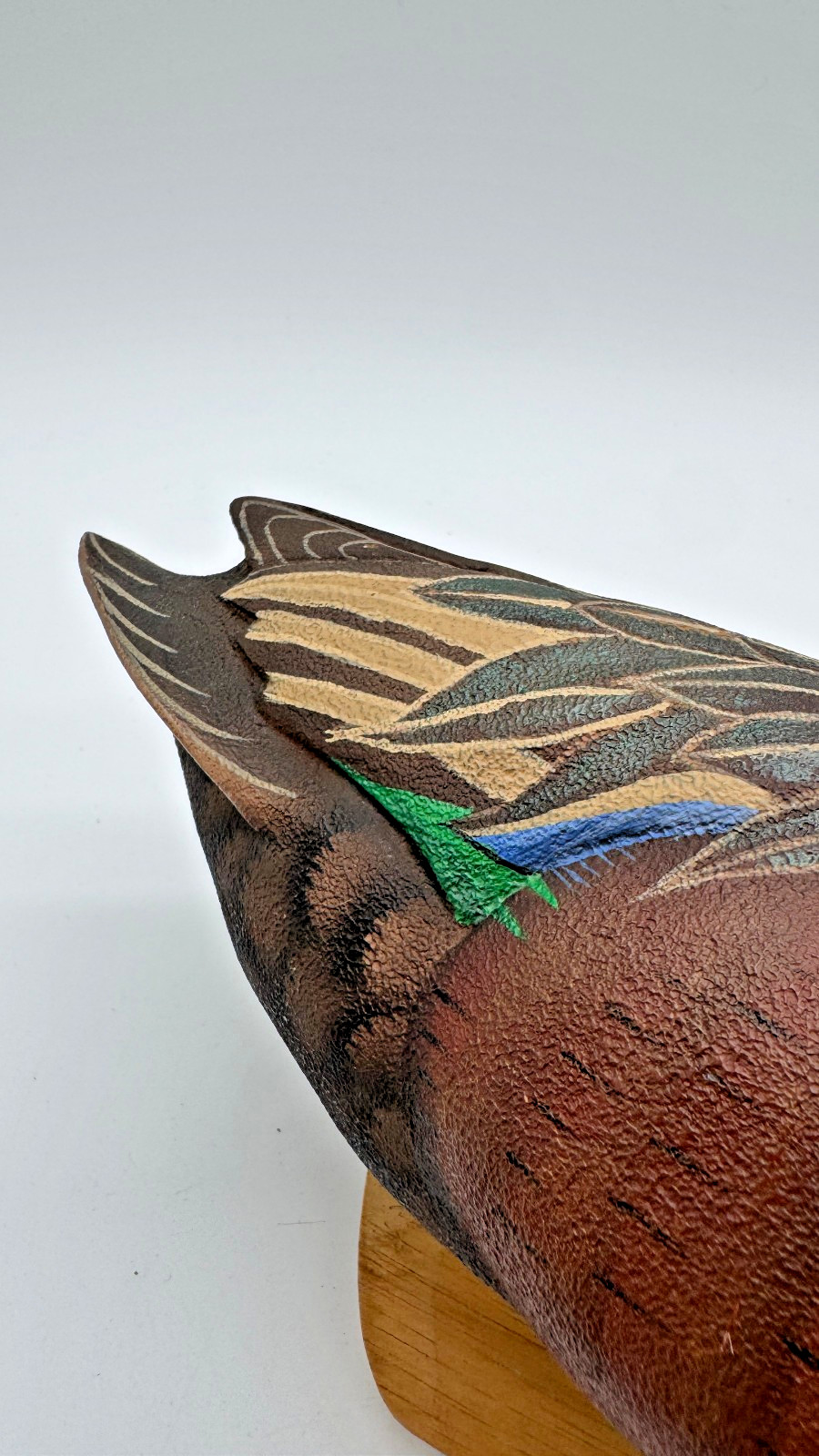 California Waterfowl Decoy of the Year Green-Winged Cinnamon Teal Duck