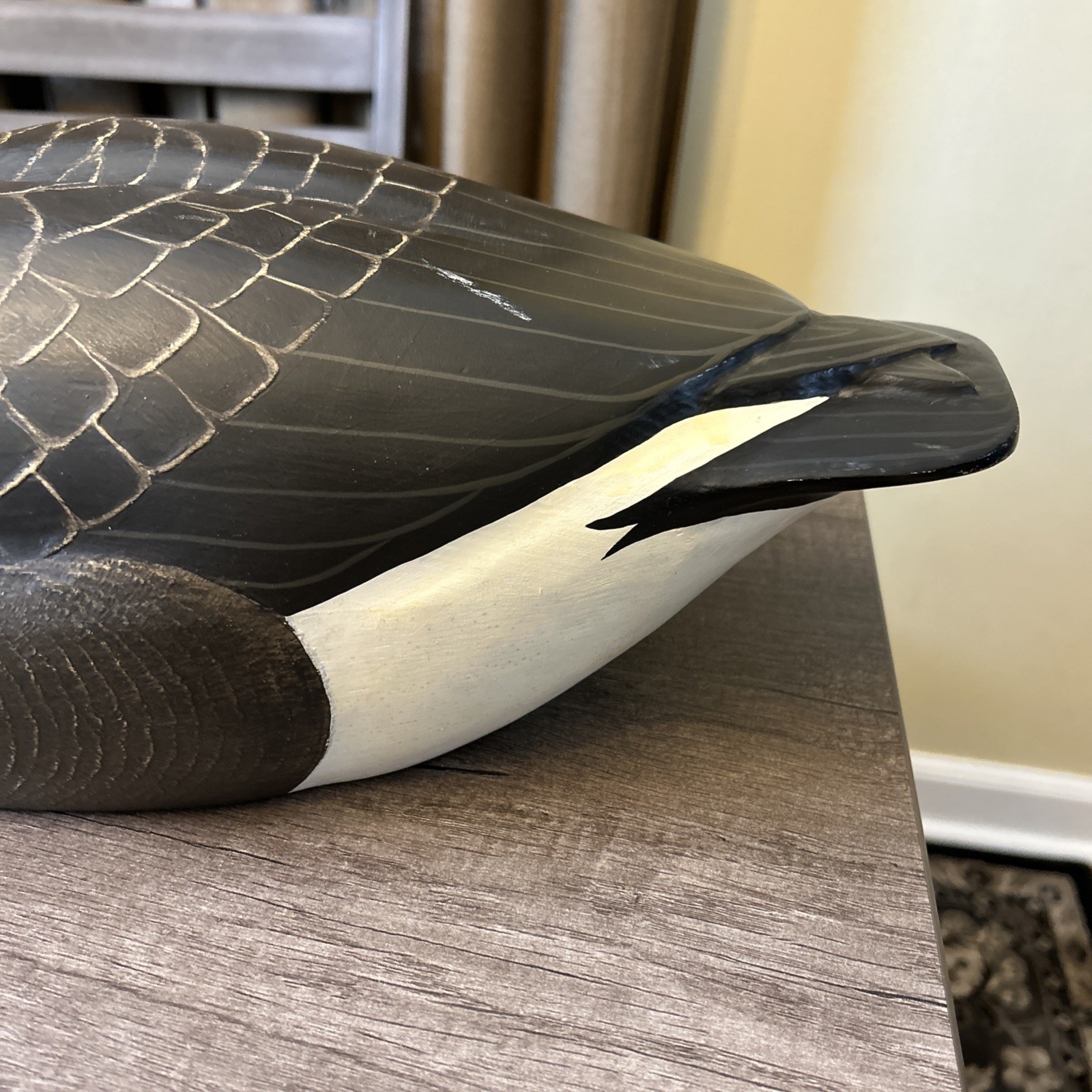 Wildfowler Decoys Babylon N.Y Large Canadian Goose Decoy Signed Anne Madsen
