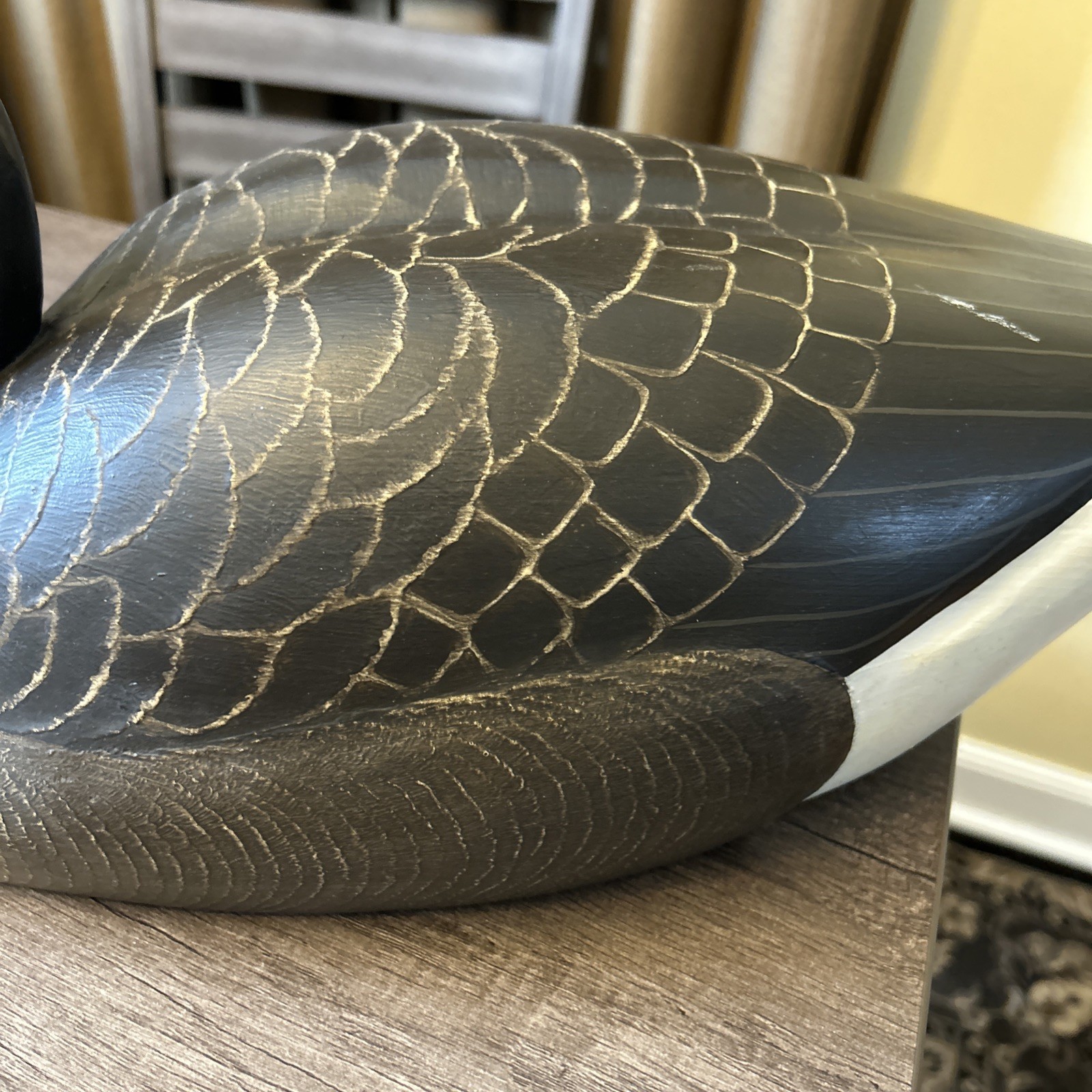 Wildfowler Decoys Babylon N.Y Large Canadian Goose Decoy Signed Anne Madsen