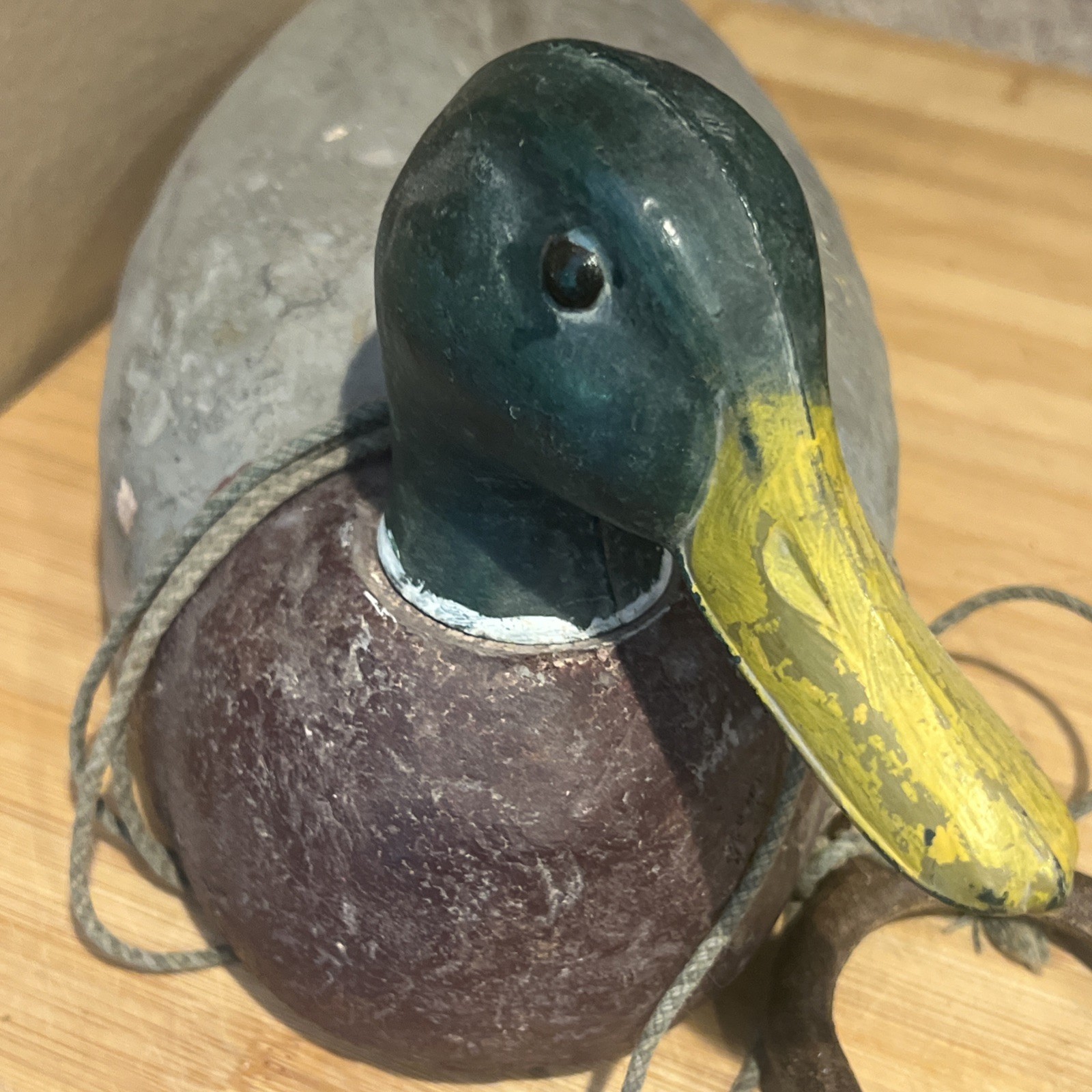 Excellent Old 1950s Rigged Herters Mallard Styrofoam Duck Decoys Waseca MN