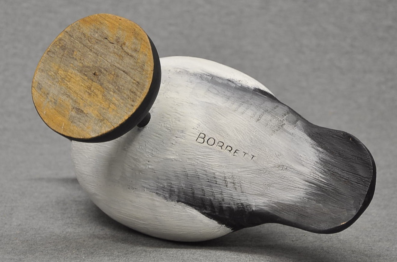 MIKE BORRETT WI HIGHLY DETAILED STANDING GOLDENEYE DRAKE DUCK DECOY BRANDED OP