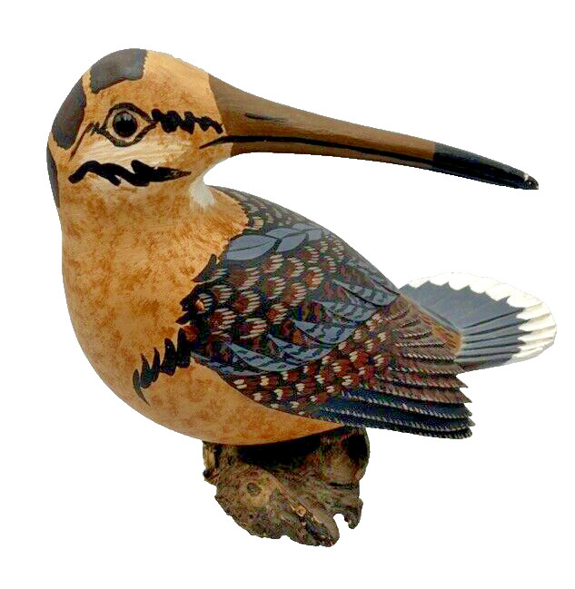 Ross Shourds Signed and Numbered Hand Carved Bird With Wood Base #’d 5/25
