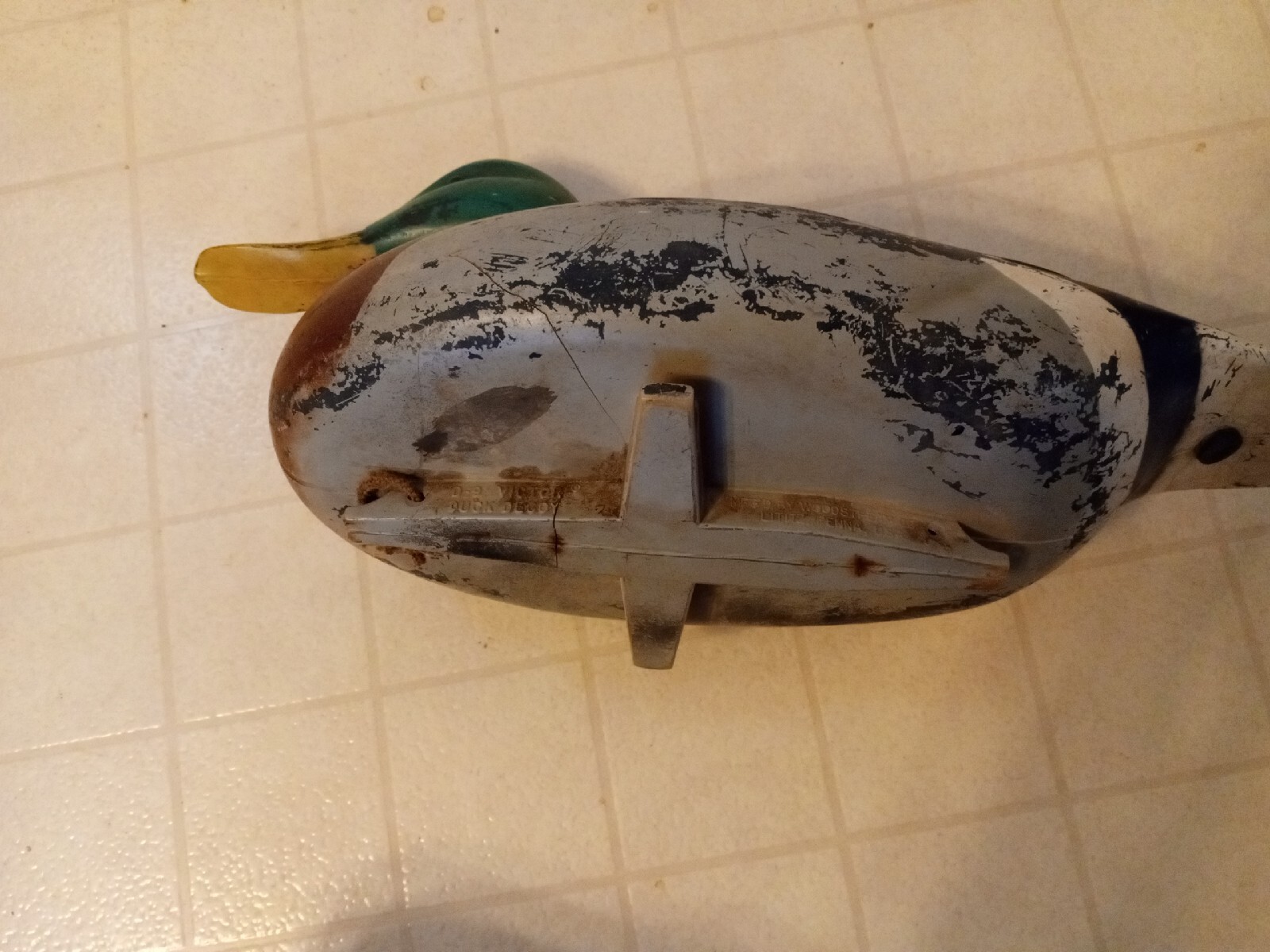 Vintage Victor Duck Decoy D-9 Plastic Woodstream Co. Rare Very Decent Condition