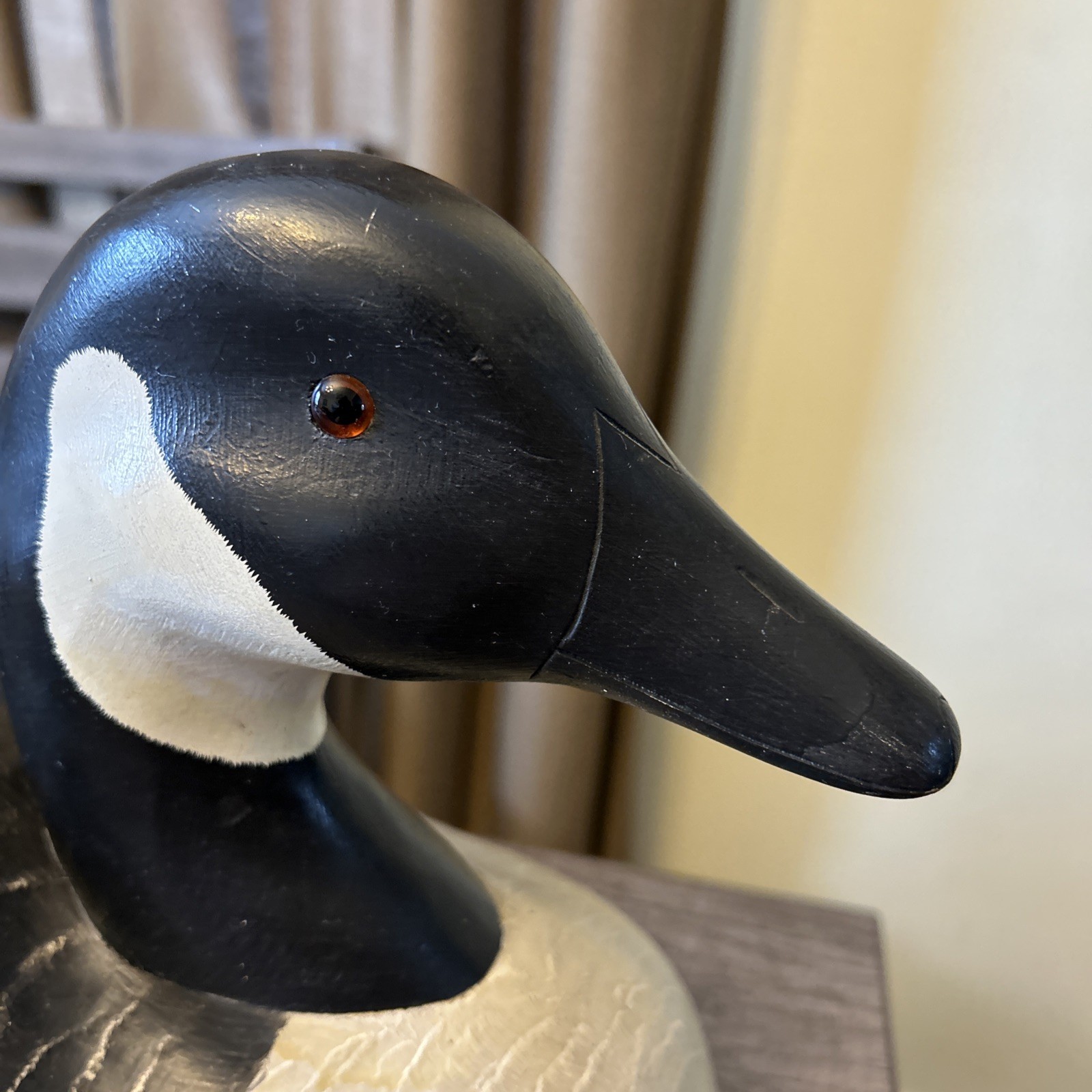 Wildfowler Decoys Babylon N.Y Large Canadian Goose Decoy Signed Anne Madsen