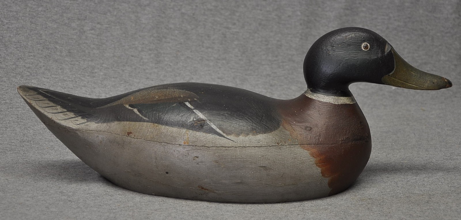 MASON PREMIER GRADE MALLARD DRAKE DUCK DECOY ORIGINAL PAINT NEVER RIGGED