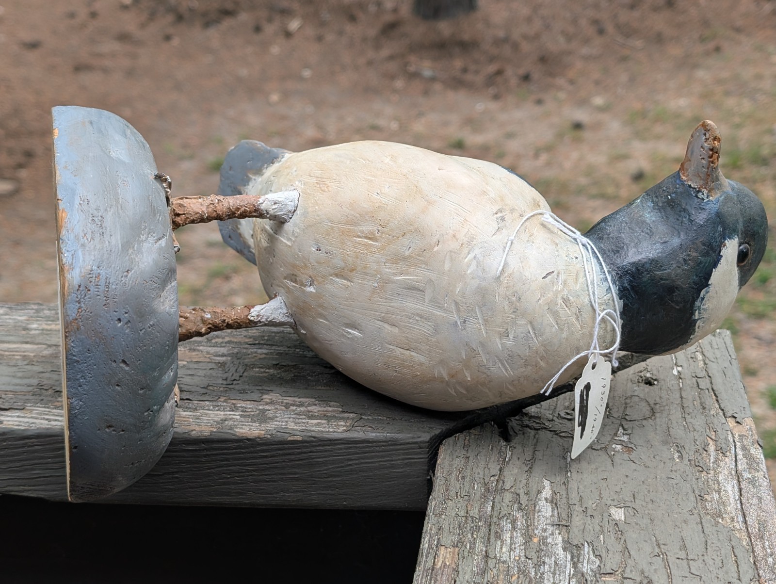 VINTAGE CARVED WOODEN HUNTING DUCK DECOY FOR SALE #143 BUFFLEHEAD WEST BRANCH