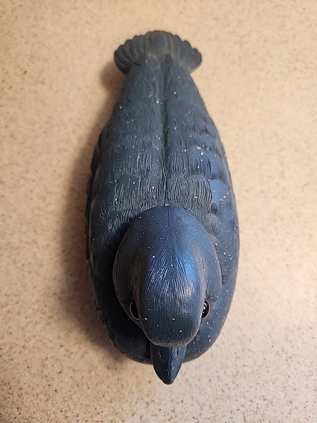 Blue Resin Wood Ducks adult and duckling