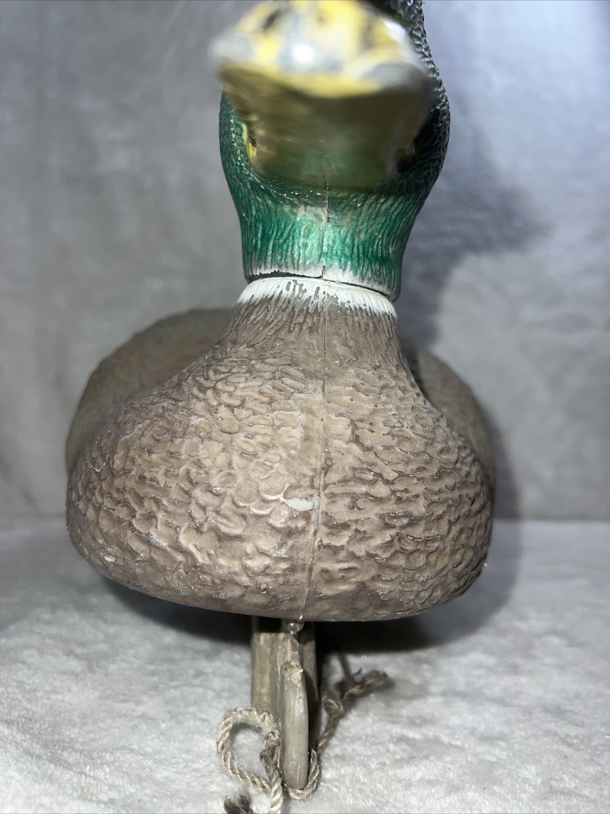 Vintage DUCK DECOY Plastic 15” Mallard Drake