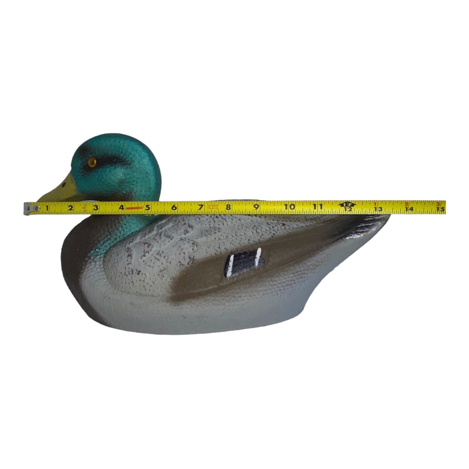 Vintage General Fibre Co St Louis MO Ariduck Male Mallard Duck Decoy BIRD FLAW
