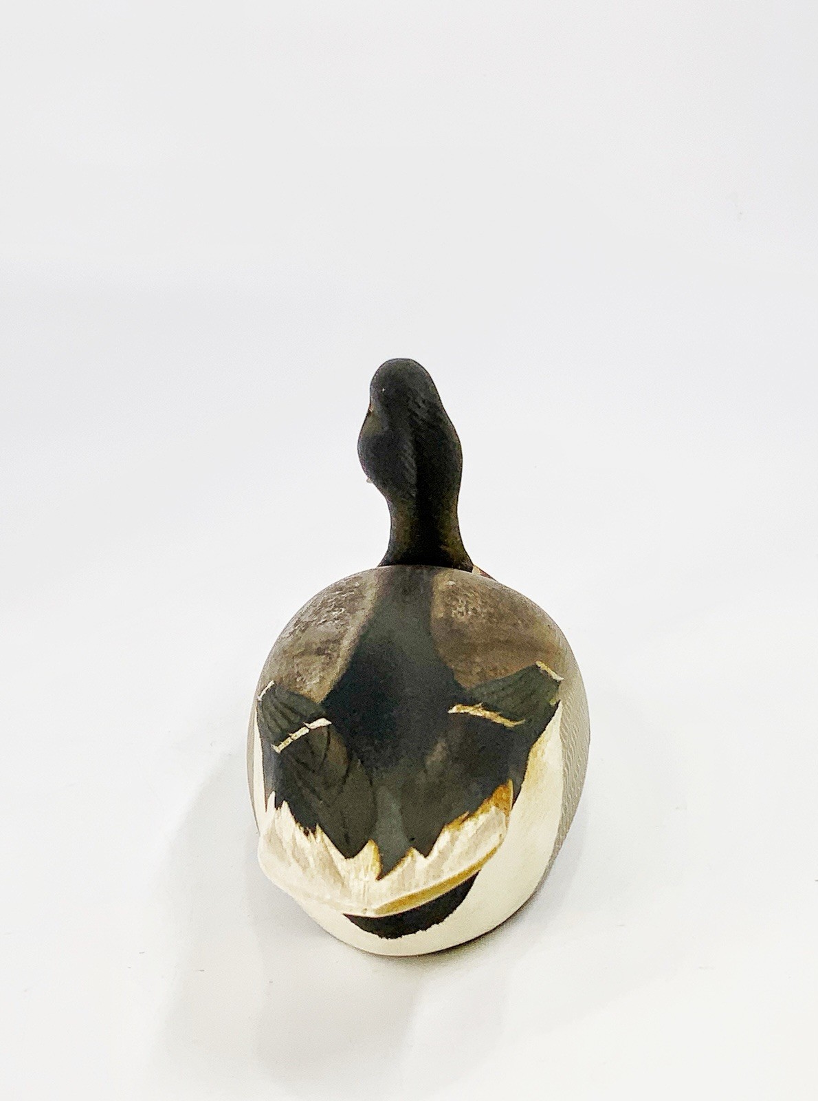 Vintage Ken Harris miniature Mallard Drake decoy Woodville New York