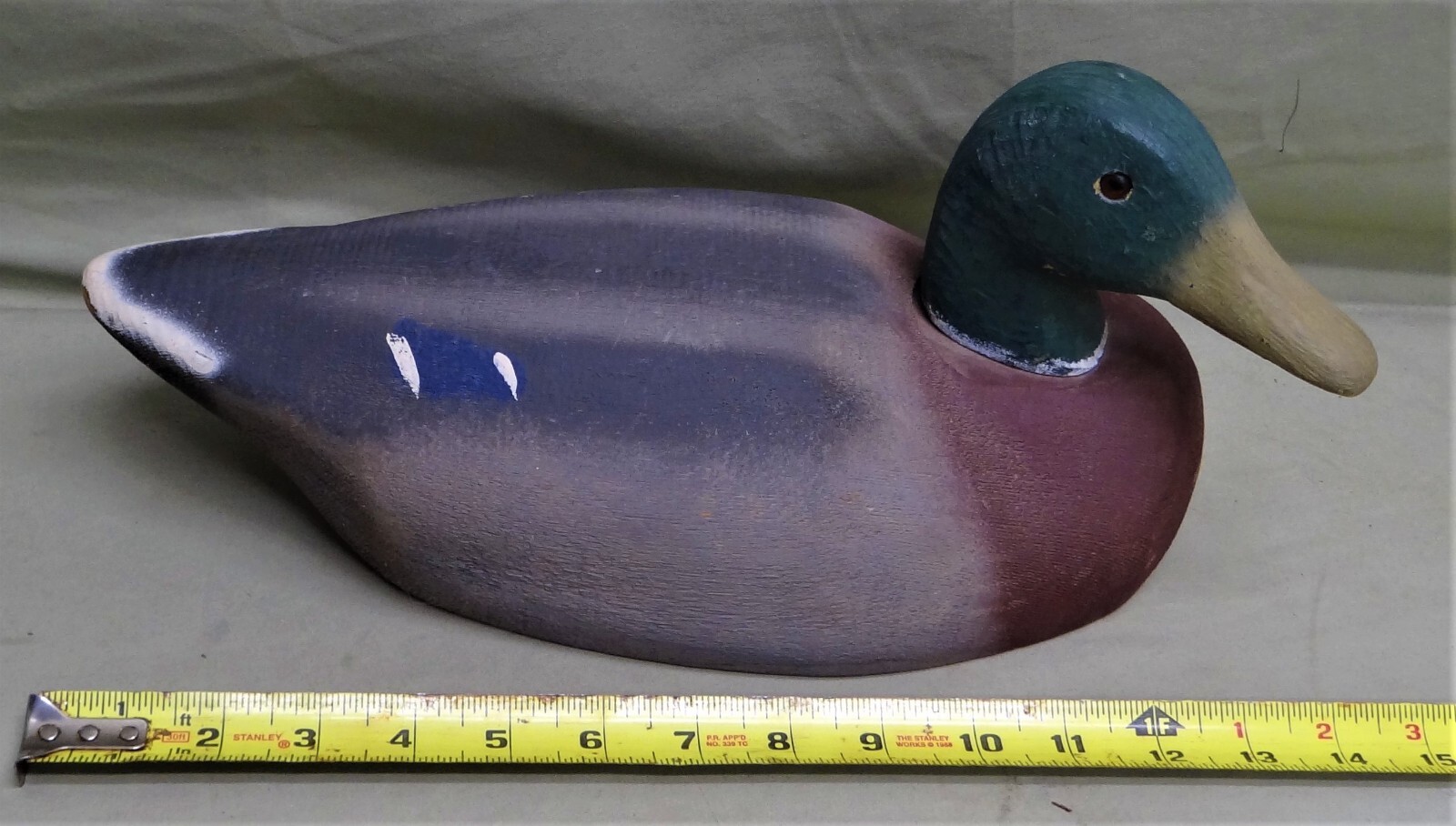 Herter’s 1950’s-60’s Mallard Hen Duck Decoy, GE, Inscribed Gift