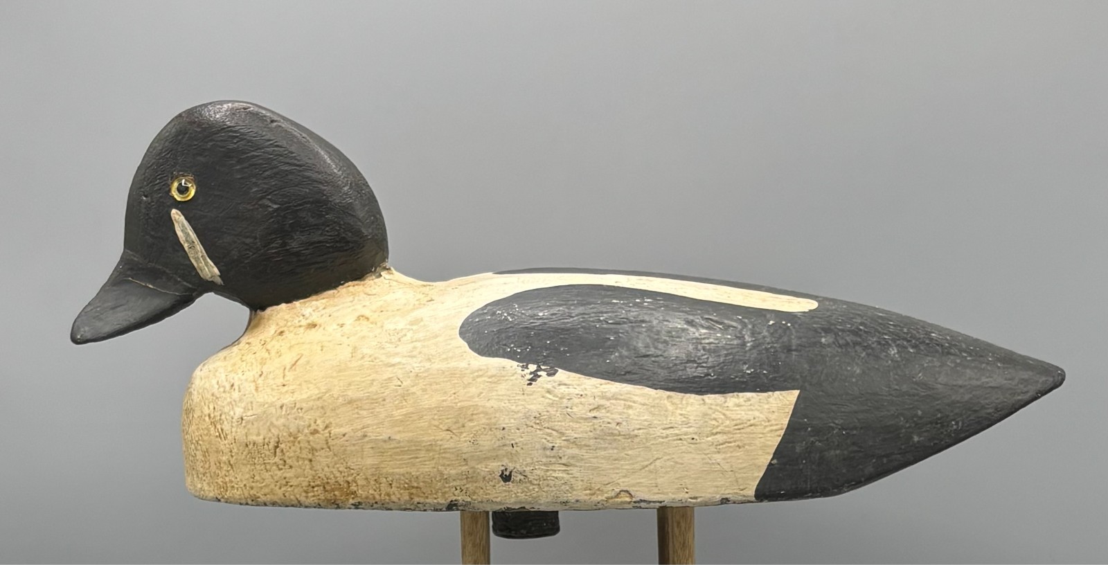CA 1920s MAINE OR NOVA SCOTIA ORIGINAL PAINT **BARROWS GOLDENEYE** DRAKE DECOY