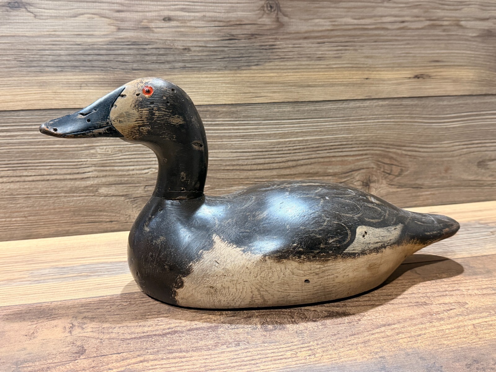 Antique Vintage Wood Duck Decoy **MASON** Canvasback Hen — SENECA LAKE