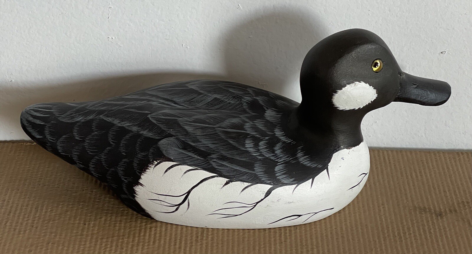 Migrations Boston Hand Crafted Goldeneye Drake Wooden Signed Peter Codd 1991