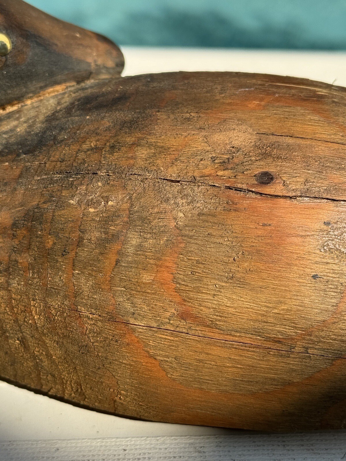 Antique Rustic Chesapeake Maryland Hand Carved 11” Wood Decoy