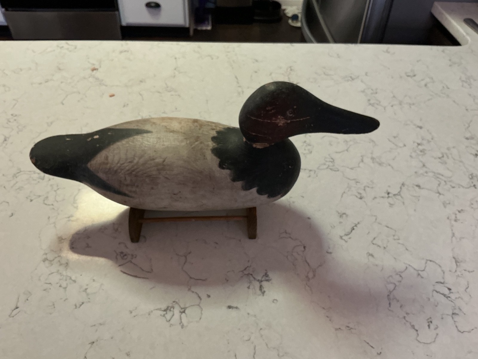 Mason canvasback drake decoy