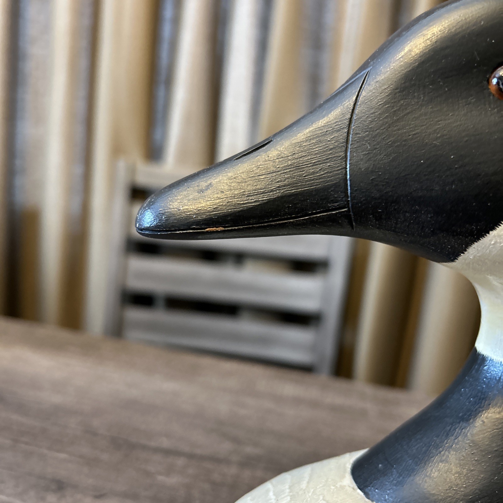 Wildfowler Decoys Babylon N.Y Large Canadian Goose Decoy Signed Anne Madsen