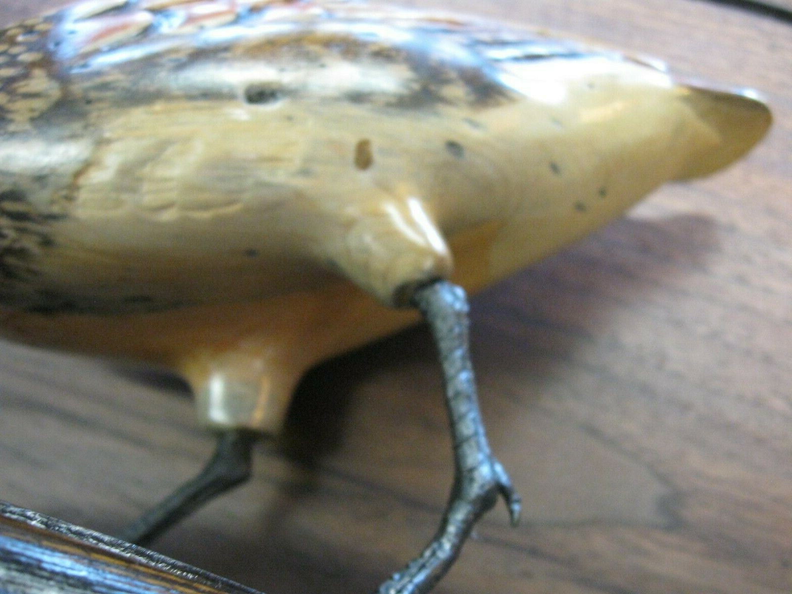 Rare Standing Tom Taber Woodcock Decoy / Wood Carved Timberdoodle / Excellent!