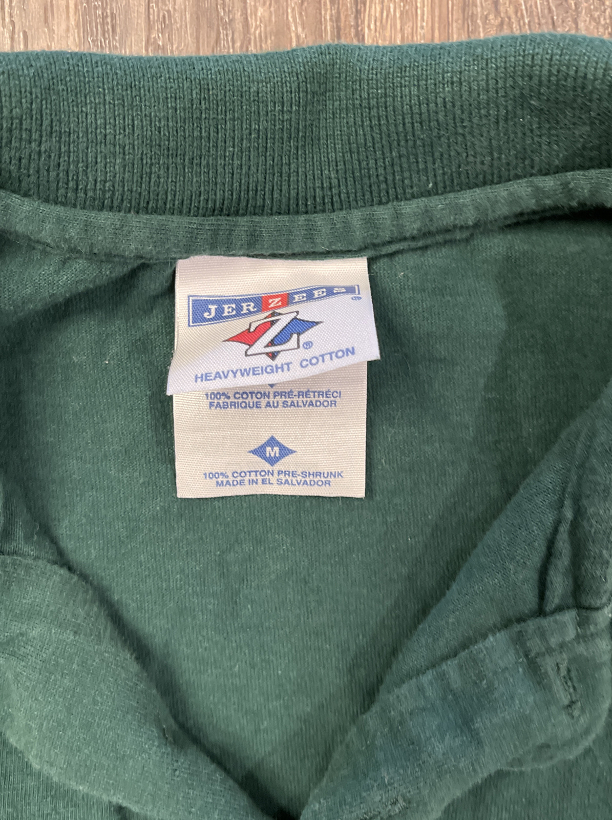Vintage Joey Jobes Gunning Decoys Duck Hunting Polo Shirt Mens Medium Green Euc