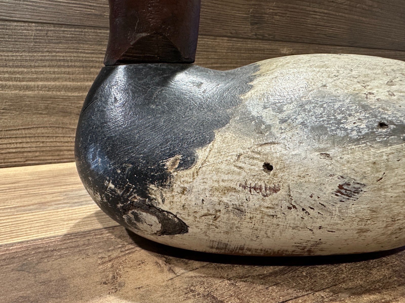Antique Vintage Wood Duck Decoy **MASON** Canvasback Drake — CHESAPEAKE BAY