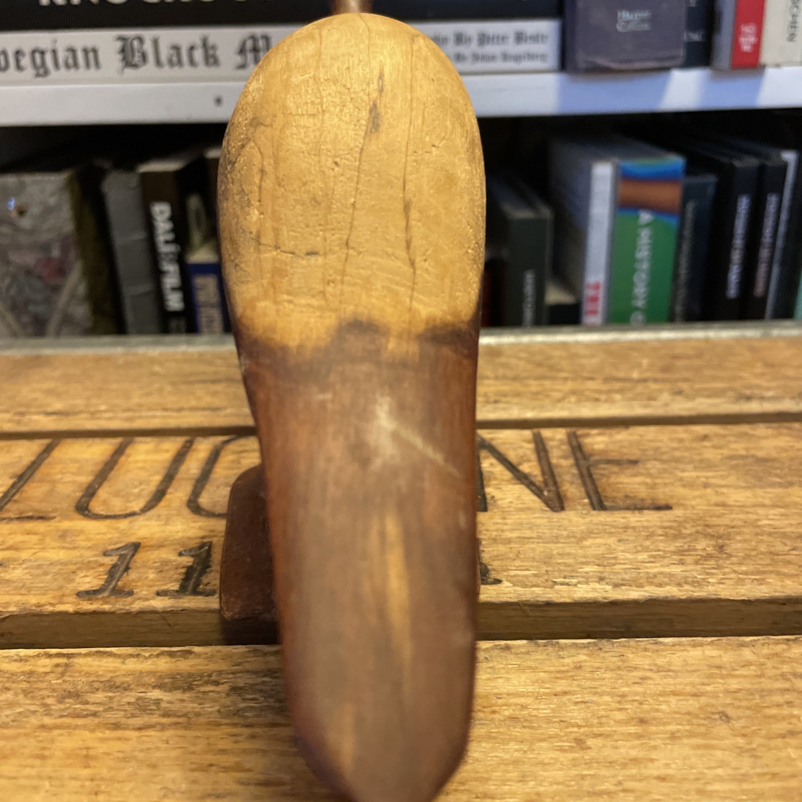 Antique Carved Wood Shorebird Decoy Primitive Folk Art Hand Made 12” Vintage