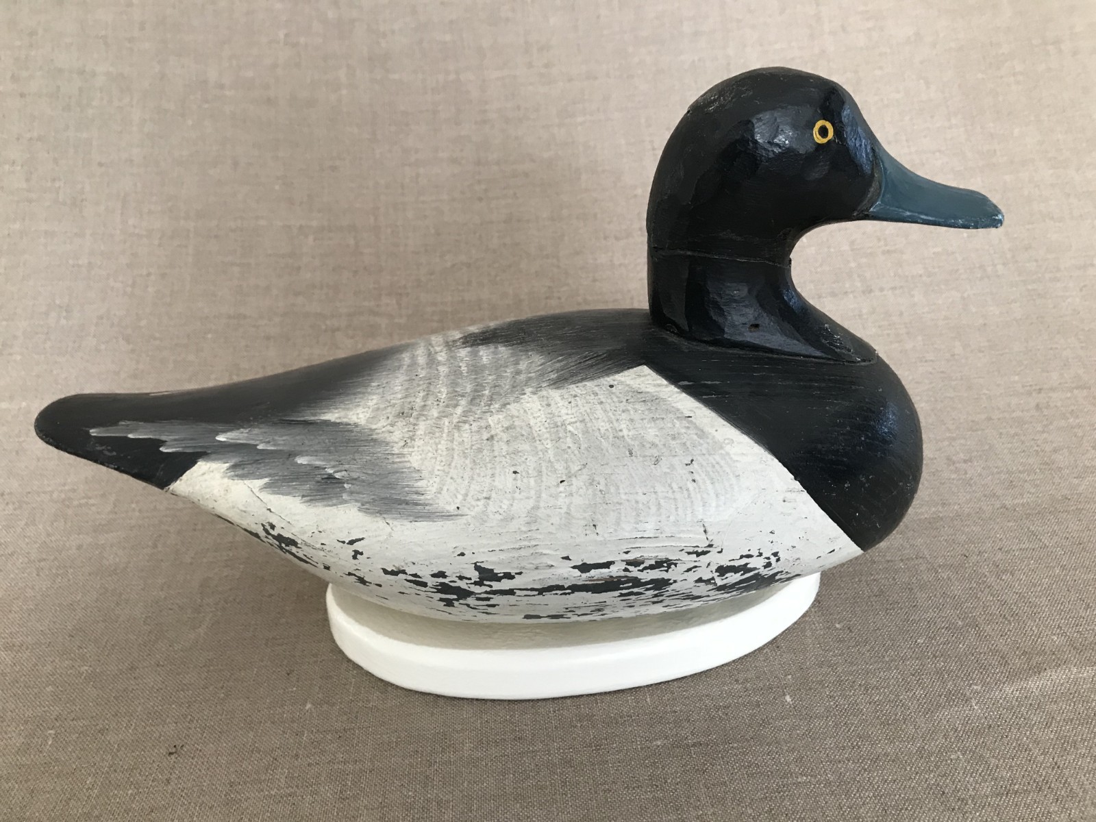 Duck Decoy, Rock Hall Bluebill, painted by R. Madison Mitchell, Maryland.