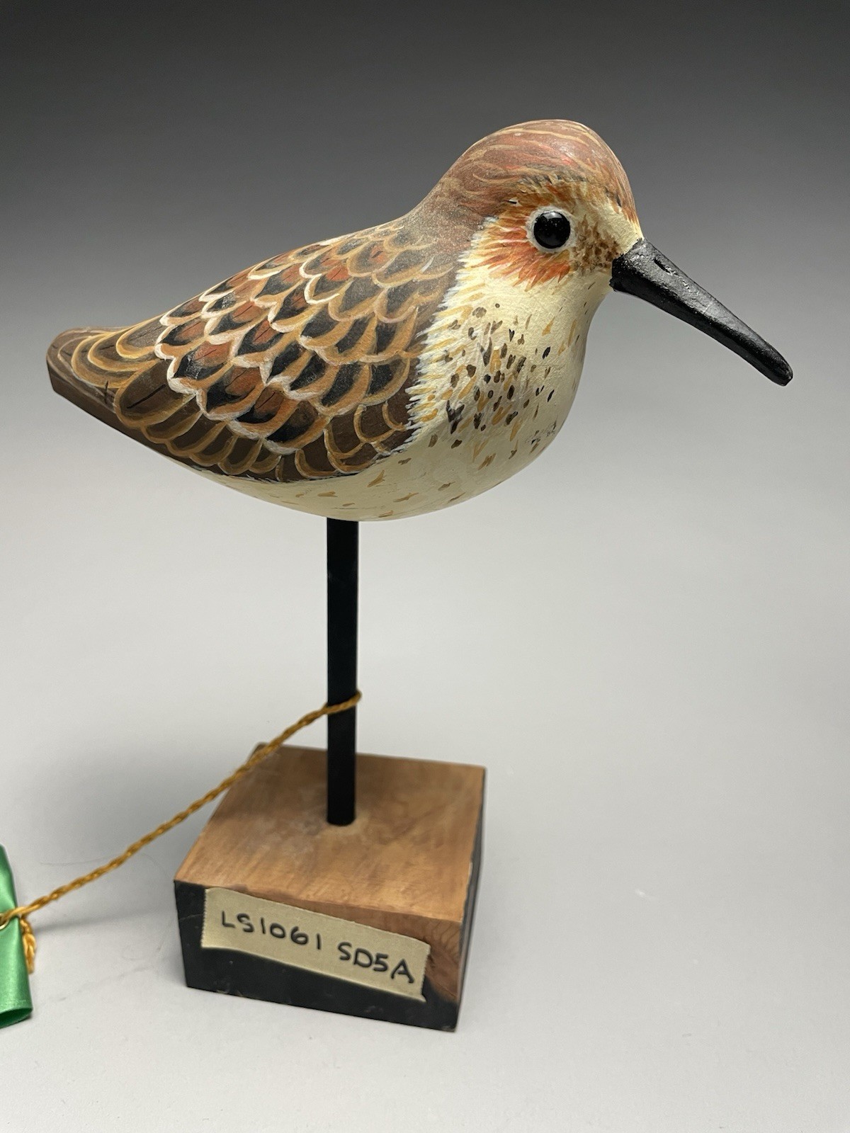 Larry Reader Western Sandpiper Hand Made Shorebird Decoy C. 2016