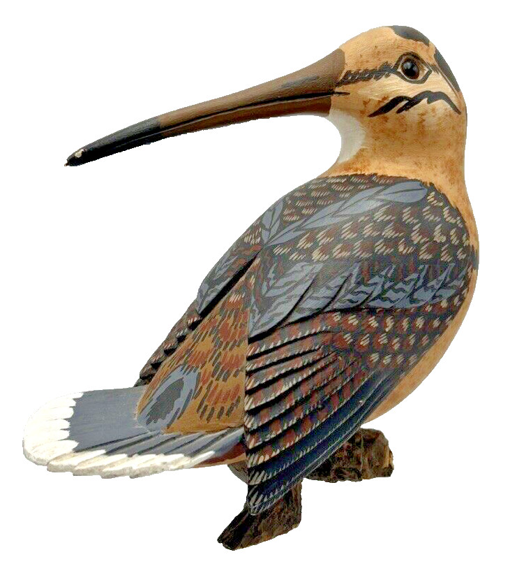 Ross Shourds Signed and Numbered Hand Carved Bird With Wood Base #’d 5/25
