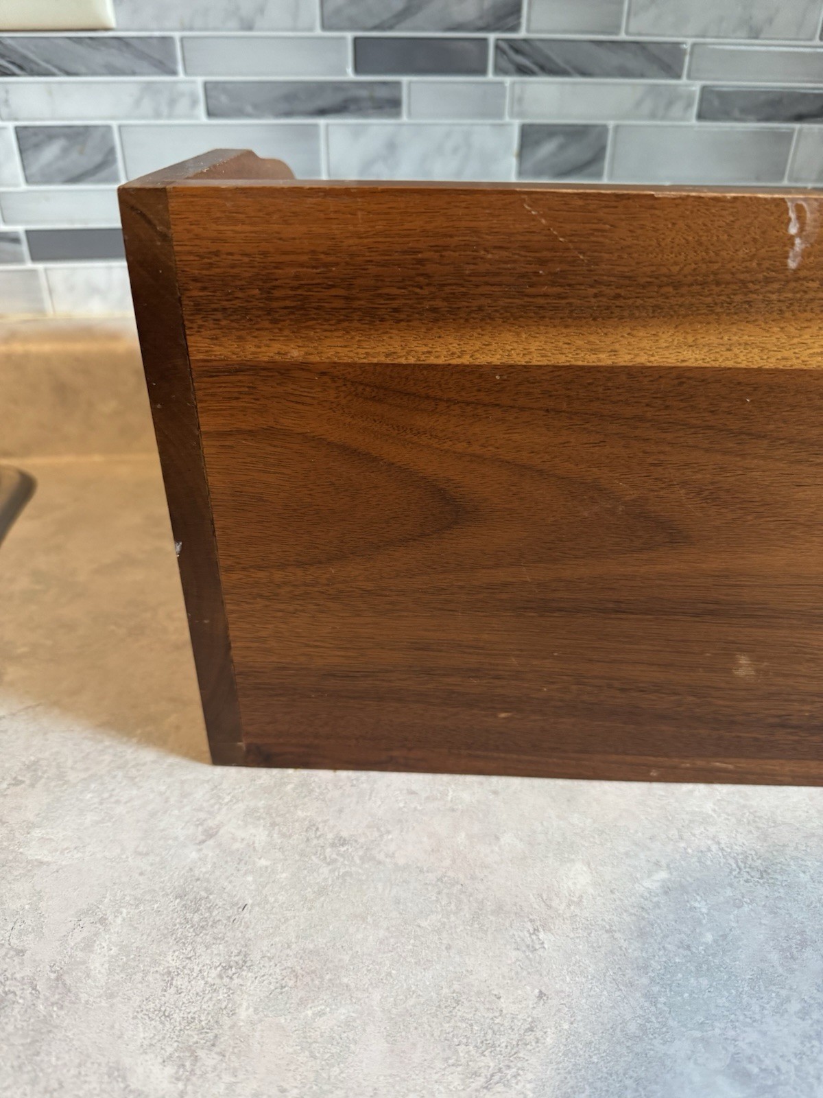 Vintage Wooden With Red Velvet 11” Long and 7.5” Tall! Needs Cleaning!