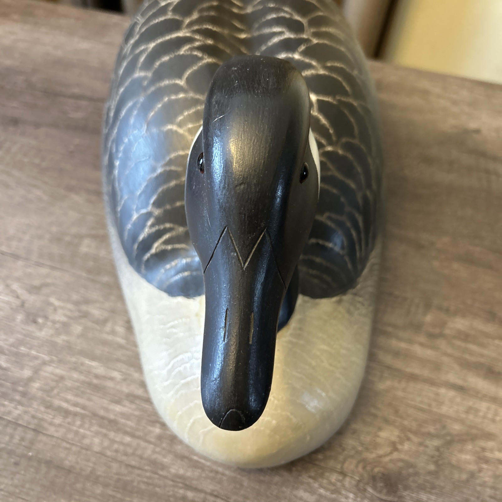 Wildfowler Decoys Babylon N.Y Large Canadian Goose Decoy Signed Anne Madsen