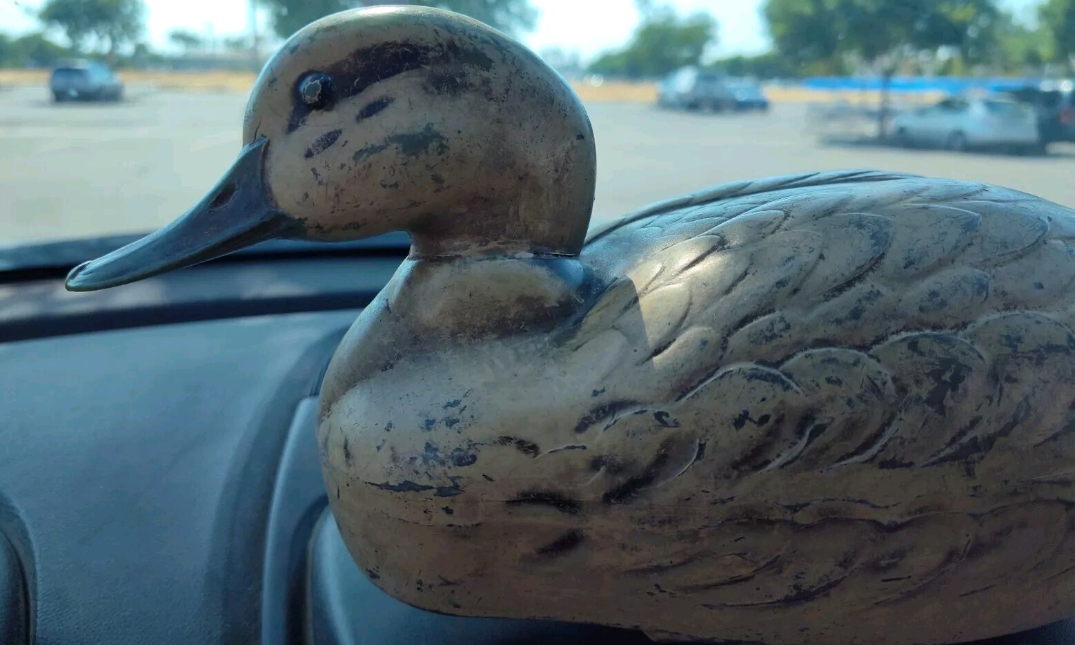 Vintage 1954 J.S McGuire Feather Lite Deluxe Fiber Mallard Duck FD4 Decoy 14″Hen