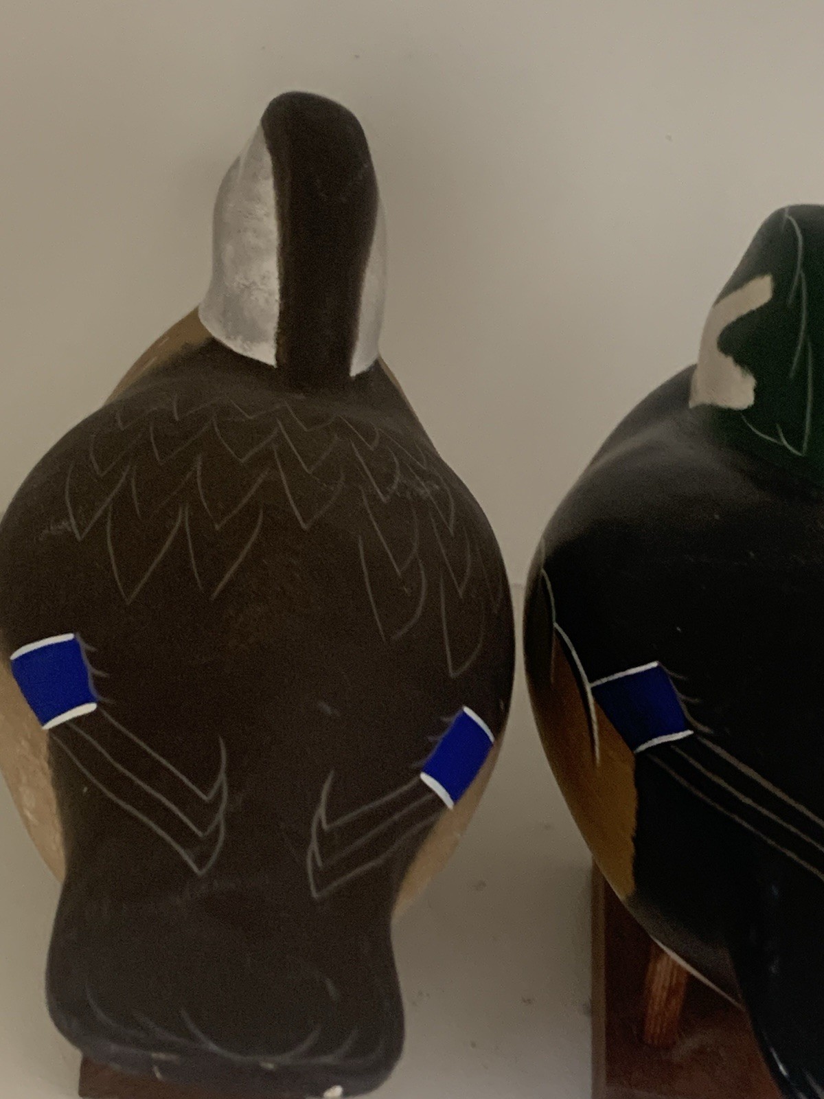 Pair Wood Duck Drake Hen Eastern Shore Maryland Decoys Dick Linda Robinson 2000