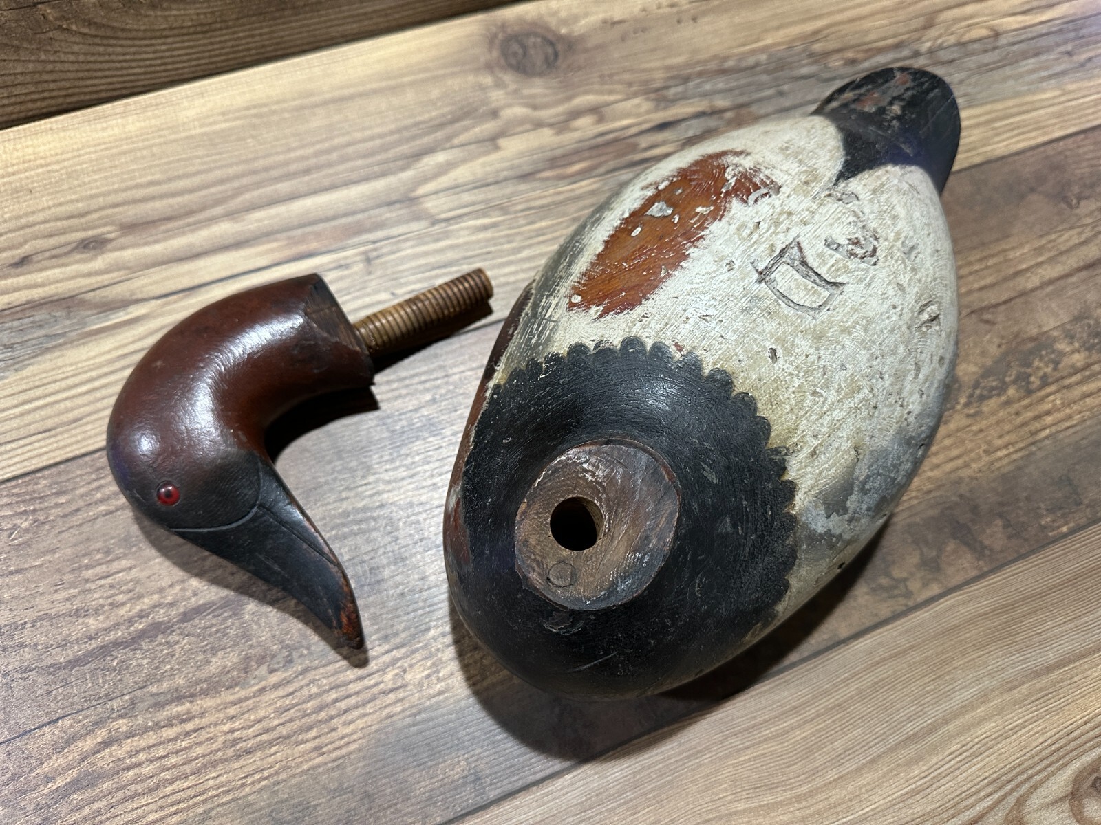 Antique Vintage Wood Duck Decoy **MASON** Canvasback Drake — CHESAPEAKE BAY