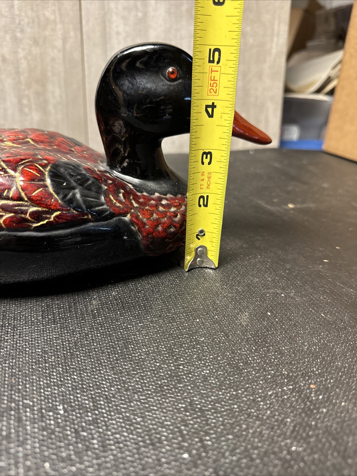 Original Pierre Dupont Duck Decoy Wood Carved Hand Made France Gd2