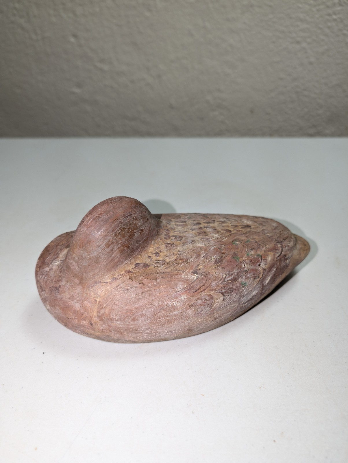 Vintage Duck Decoy Wooden Bird Factory Folk Art Country Cottage Unfinished Paint
