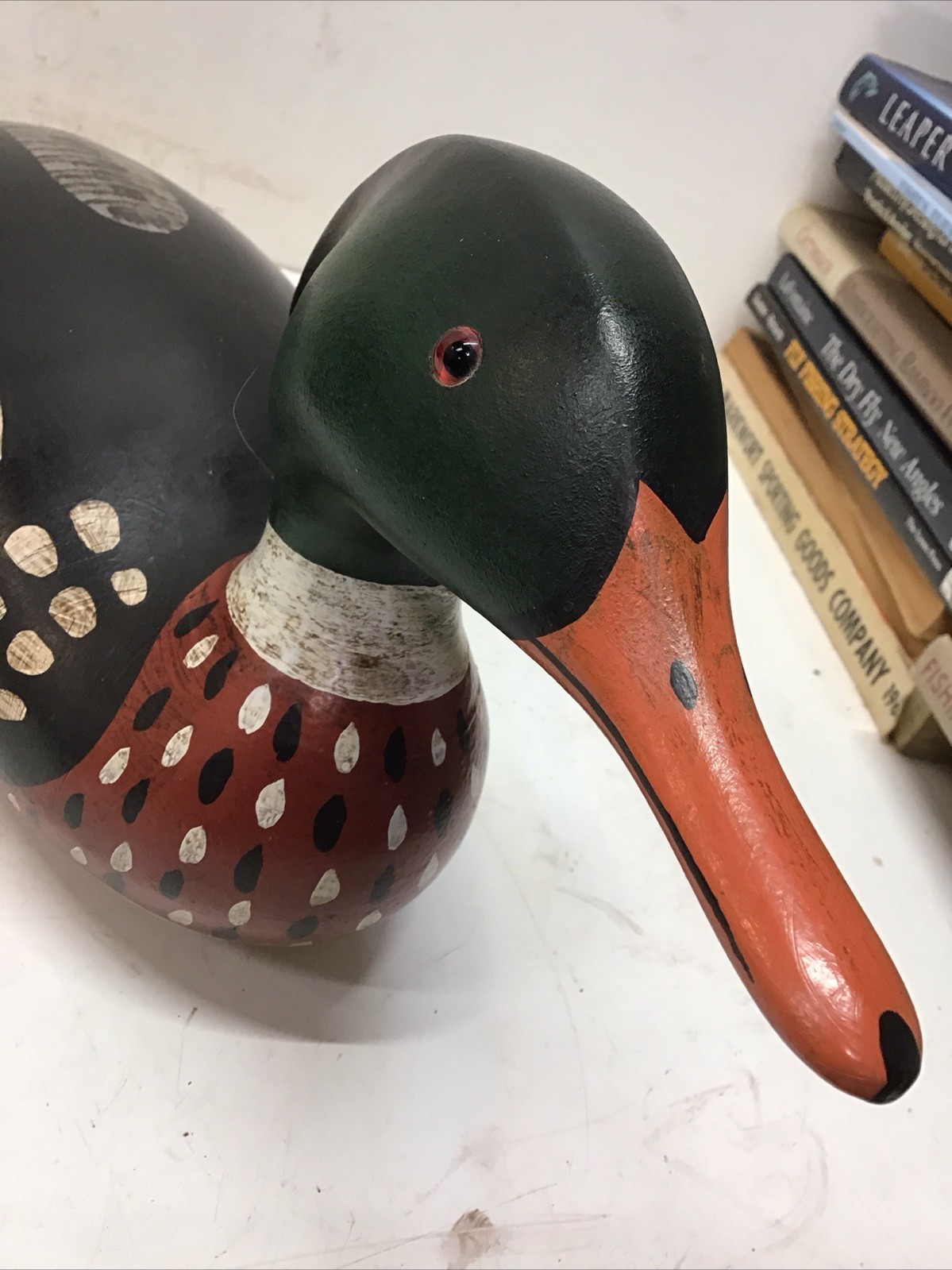 Red-breasted Merganser Drake Duck Decoy 20” Long Excellent Condition